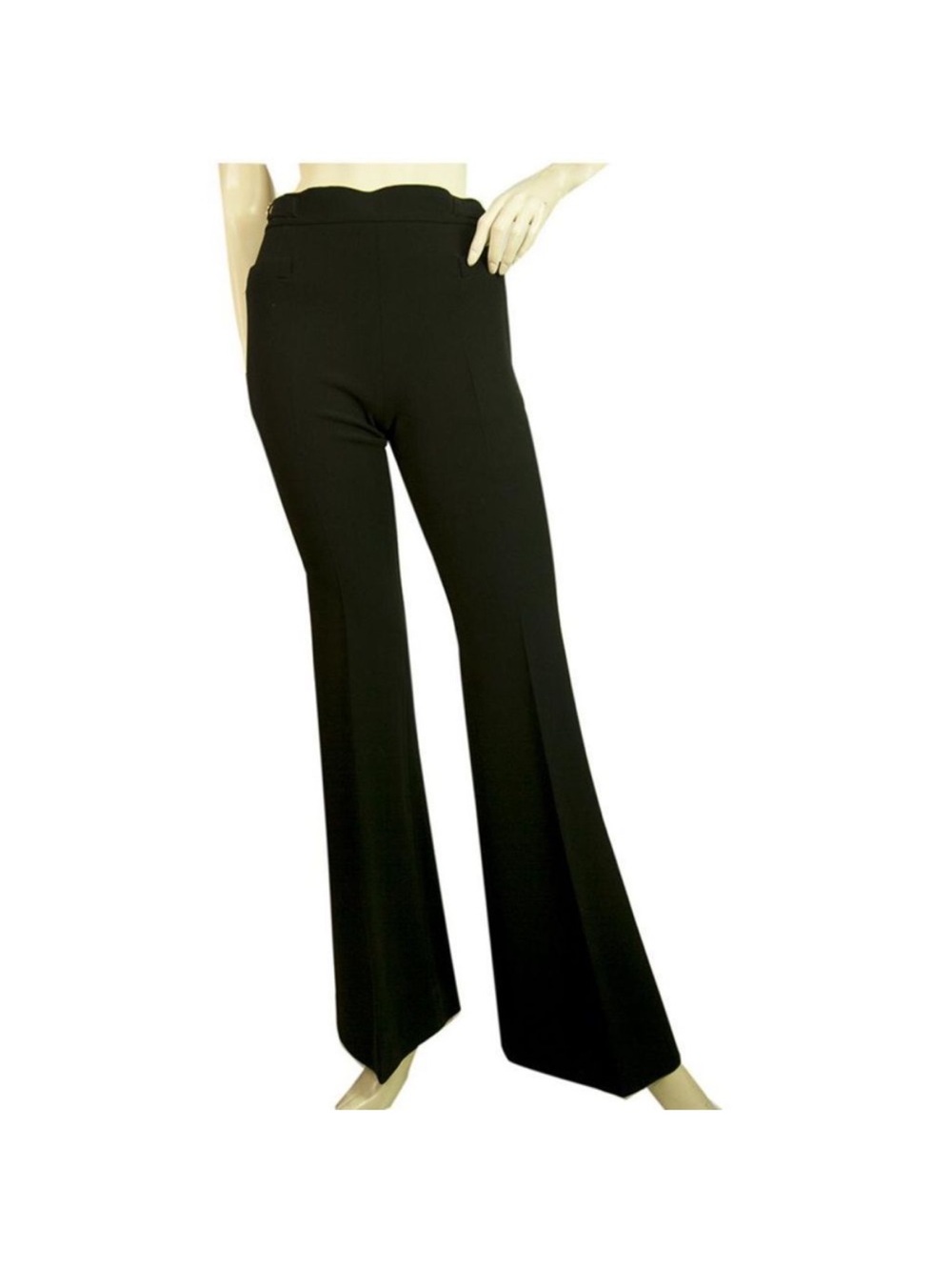 Emilio Pucci Black Flared Ponte Pants
